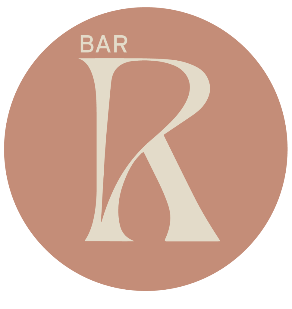 Logo ROSA's BAR rose et crème